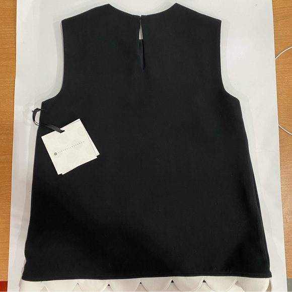 Victoria Beckham for Target Sleeveless Blouse XS Black Off White New With Tags - Picture 3 of 11
